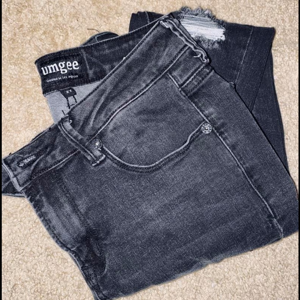 Black umgee skinny jeans - high waisted